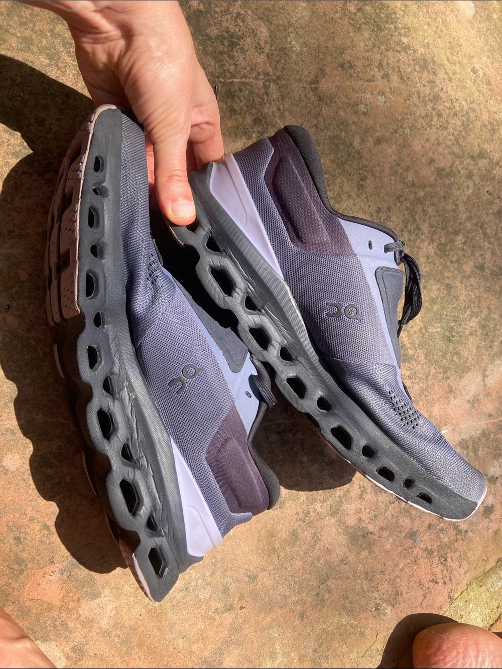 On Running Women’s Cloudnova Athletic Shoes — Blue/Black - Picture 9 of 13